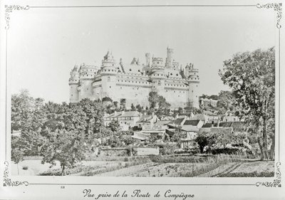 Château de Pierrefonds After the Restoration by Viollet-le-Duc by French Photographer